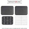 Royalty Line RL-5RB - set de 4 tăvi pentru cuptor cu acoperire ceramică + grătar de răcire
