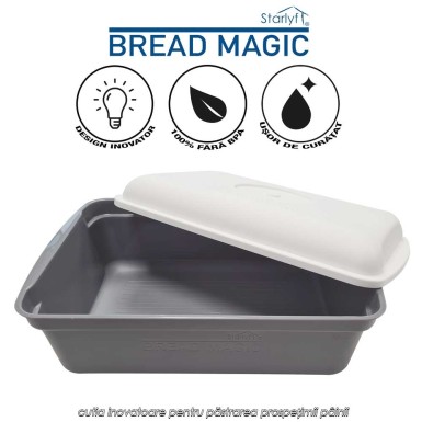 Starlyf Bread Magic Large - cutia inovatoare pentru păstrarea prospețimii pâinii Starlyf Bread Magic Large - cutia inovatoare pentru păstrarea prospețimii pâinii