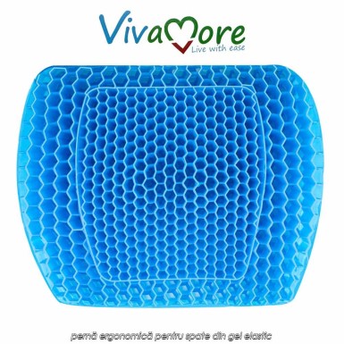 Vivamore Gel Waist Cushion - pernă ergonomică pentru spate din gel elastic Vivamore Gel Waist Cushion - pernă ergonomică pentru spate din gel elastic