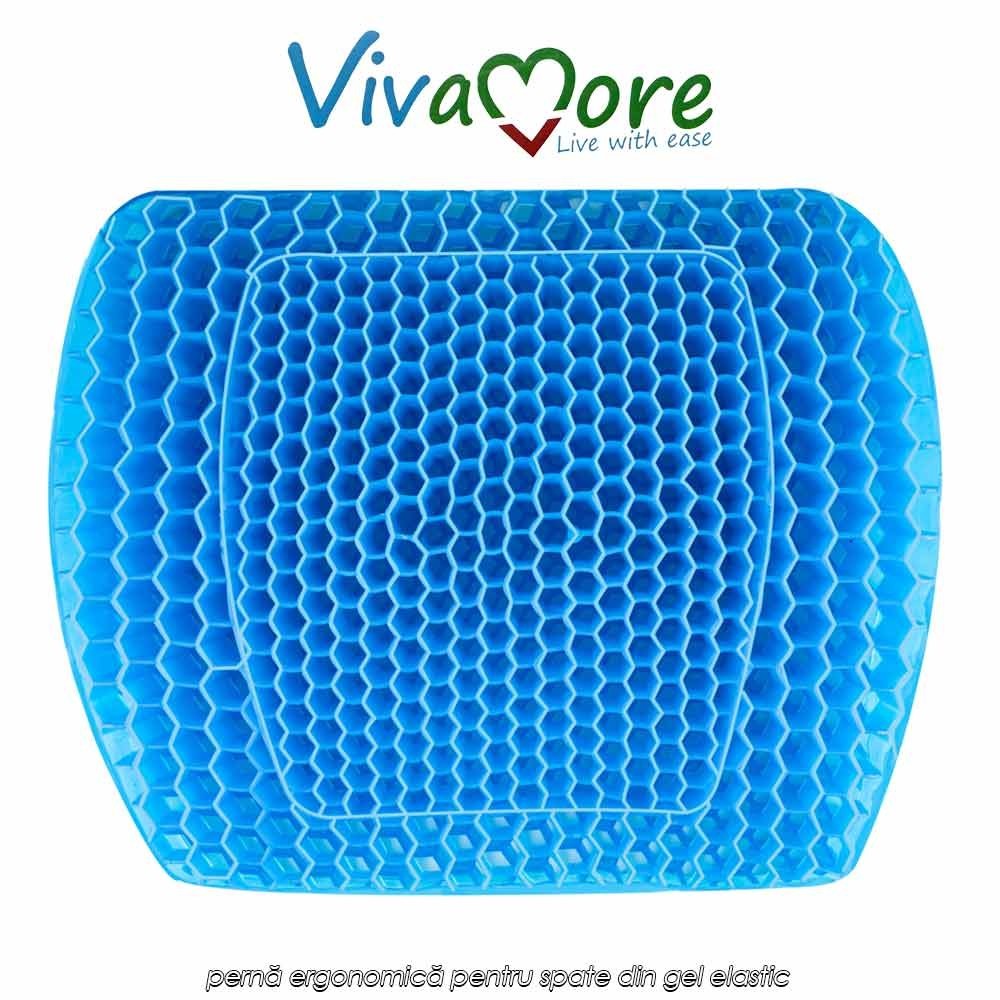 Vivamore Gel Waist Cushion - pernă ergonomică pentru spate din gel elastic Vivamore Gel Waist Cushion - pernă ergonomică pentru spate din gel elastic