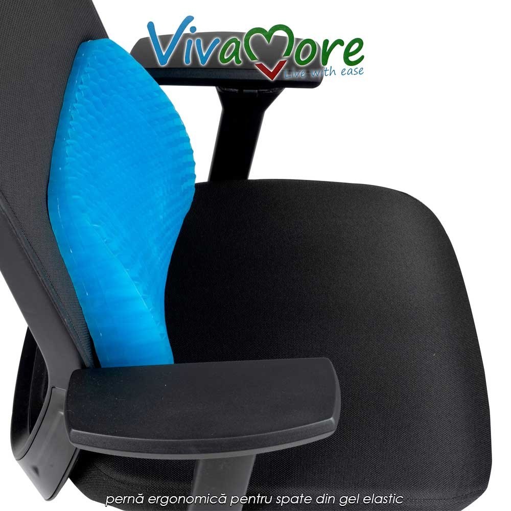 Vivamore Gel Waist Cushion - pernă ergonomică pentru spate din gel elastic Vivamore Gel Waist Cushion - pernă ergonomică pentru spate din gel elastic