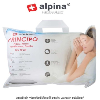 Alpina Principo Pillow - pernă din microfibră Flexofill pentru un somn echilibrat Alpina Principo Pillow - pernă din microfibră Flexofill pentru un somn echilibrat