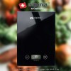 Alpina Kitchen Scale Black - cântar de bucătărie electronic negru, din sticlă, 5 kg Alpina Kitchen Scale Black - cântar de bucătărie electronic negru, din sticlă, 5 kg