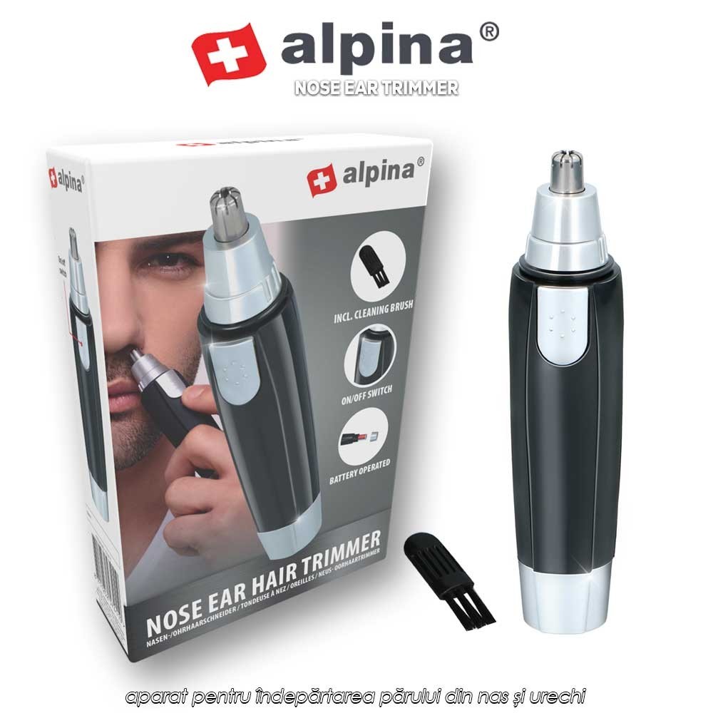 Alpina Nose Ear Trimmer - aparat pentru îndepărtarea părului din nas și urechi Alpina Nose Ear Trimmer - aparat pentru îndepărtarea părului din nas și urechi