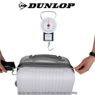 Dunlop Travel Weight Scale - cântar de mână cu bandă de măsurare 1m, 32kg Dunlop Travel Weight Scale - cântar de mână cu bandă de măsurare 1m, 32kg