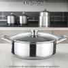 Cheffinger Home PSC24 - oală premium din oțel inoxidabil cu model de fagure 24cm