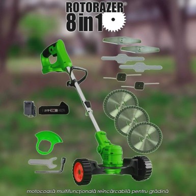 Rotorazer 8in1 - motocoasă multifuncțională reîncărcabilă pentru grădină Rotorazer 8in1 - motocoasă multifuncțională reîncărcabilă pentru grădină
