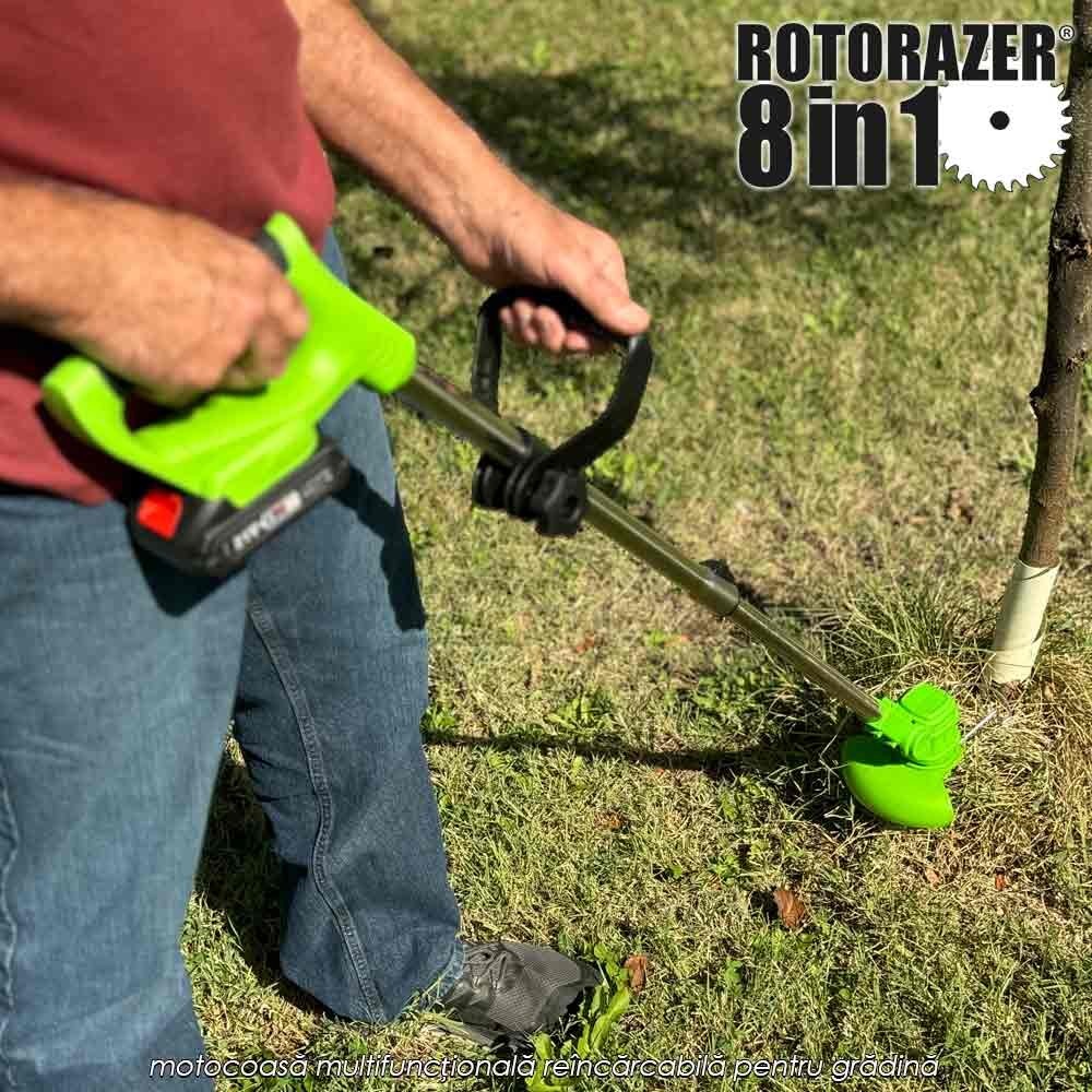 Rotorazer 8in1 - motocoasă multifuncțională reîncărcabilă pentru grădină Rotorazer 8in1 - motocoasă multifuncțională reîncărcabilă pentru grădină