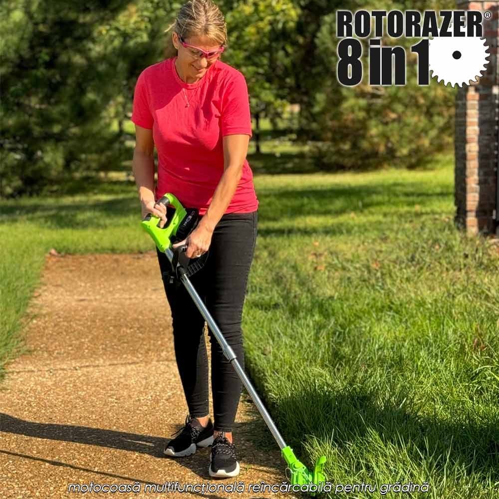 Rotorazer 8in1 - motocoasă multifuncțională reîncărcabilă pentru grădină Rotorazer 8in1 - motocoasă multifuncțională reîncărcabilă pentru grădină