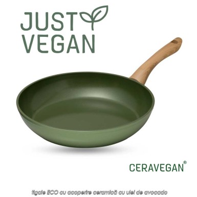 Just Vegan - tigaie ECO din aluminiu cu acoperire ceramică cu ulei de avocado 20cm Just Vegan - tigaie ECO din aluminiu cu acoperire ceramică cu ulei de avocado 20cm