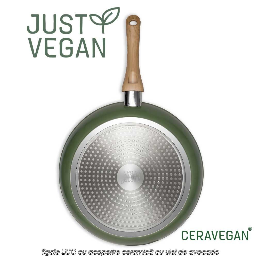 Just Vegan - tigaie ECO din aluminiu cu acoperire ceramică cu ulei de avocado 20cm