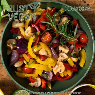 Just Vegan - tigaie ECO din aluminiu cu acoperire ceramică cu ulei de avocado 20cm Just Vegan - tigaie ECO din aluminiu cu acoperire ceramică cu ulei de avocado 20cm
