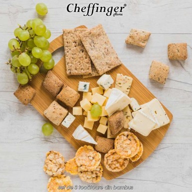 Cheffinger Home CB3 - set de 3 tocătoare din bambus Cheffinger Home CB3 - set de 3 tocătoare din bambus