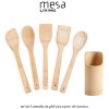 Mesa Living - set de 5 ustensile de gătit plus suport, din bambus