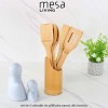 Mesa Living - set de 5 ustensile de gătit plus suport, din bambus