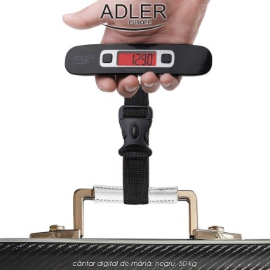 Adler Travel Scale AD 8190 - cântar digital de mână, negru, 50 kg Adler Travel Scale AD 8190 - cântar digital de mână, negru, 50 kg