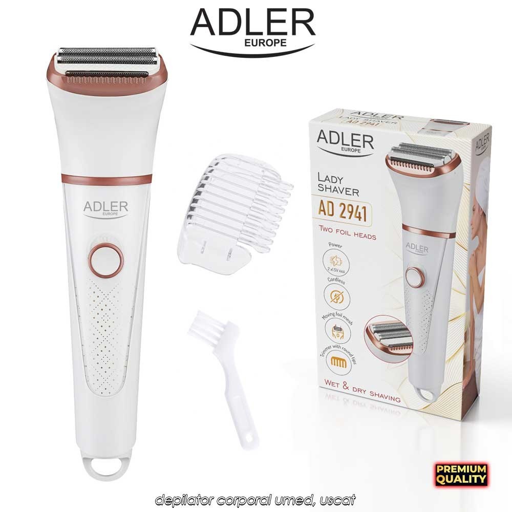 Adler Lady Shaver AD2941 - depilator corporal umed, uscat