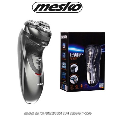Mesko MS2920 - aparat de ras reîncărcabil cu 3 capete mobile Mesko MS2920 - aparat de ras reîncărcabil cu 3 capete mobile
