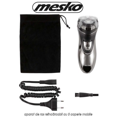 Mesko MS2920 - aparat de ras reîncărcabil cu 3 capete mobile Mesko MS2920 - aparat de ras reîncărcabil cu 3 capete mobile