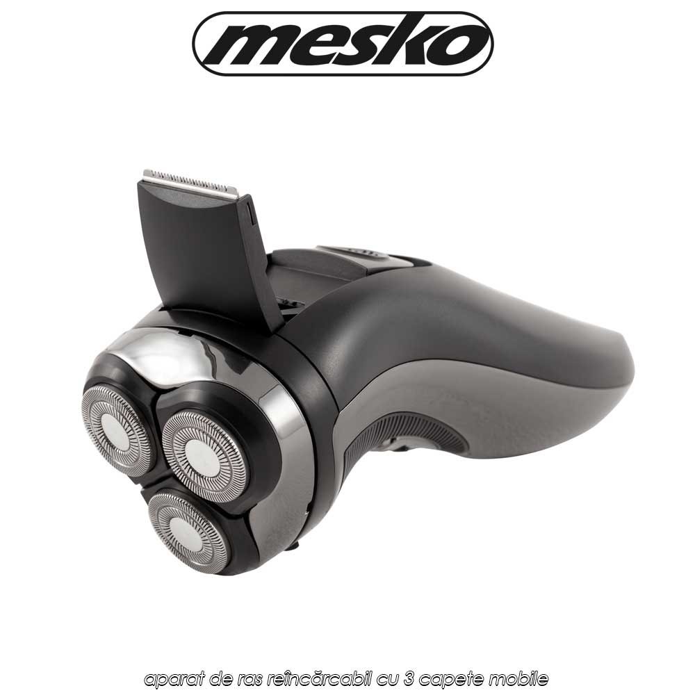 Mesko MS2920 - aparat de ras reîncărcabil cu 3 capete mobile