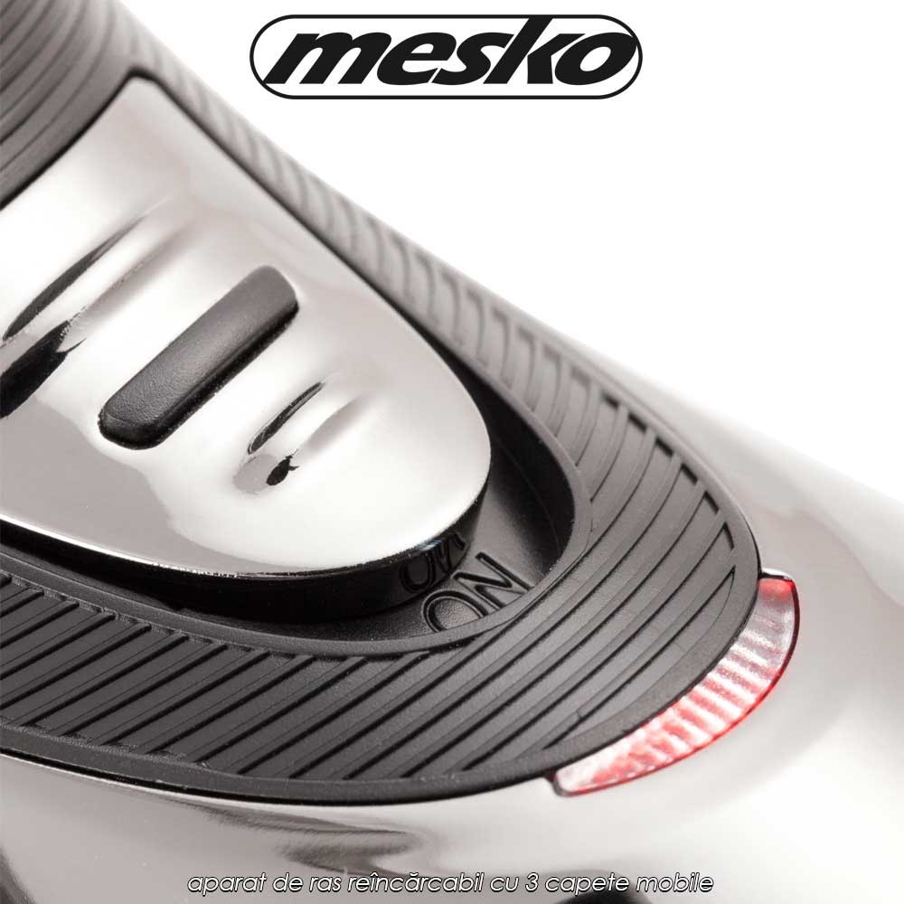 Mesko MS2920 - aparat de ras reîncărcabil cu 3 capete mobile