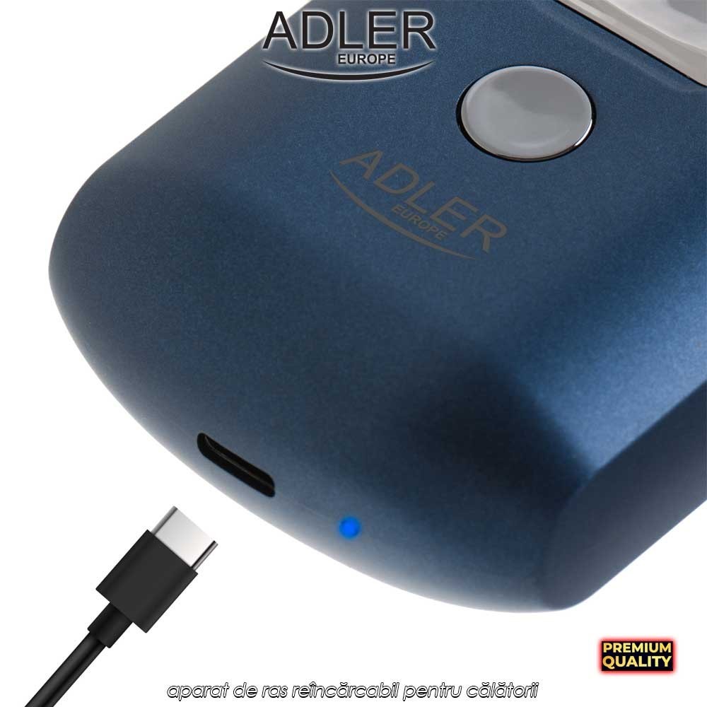 Adler Travel Shaver AD2937 - aparat de ras reîncărcabil pentru călătorii