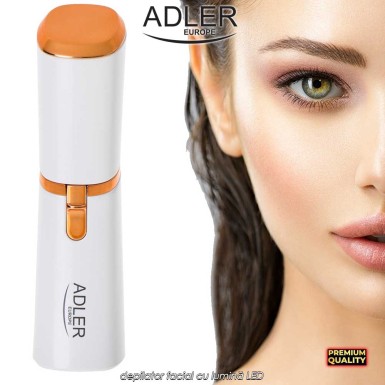 Adler Woman's Trimmer AD2939 - depilator facial cu lumină LED Adler Woman's Trimmer AD2939 - depilator facial cu lumină LED