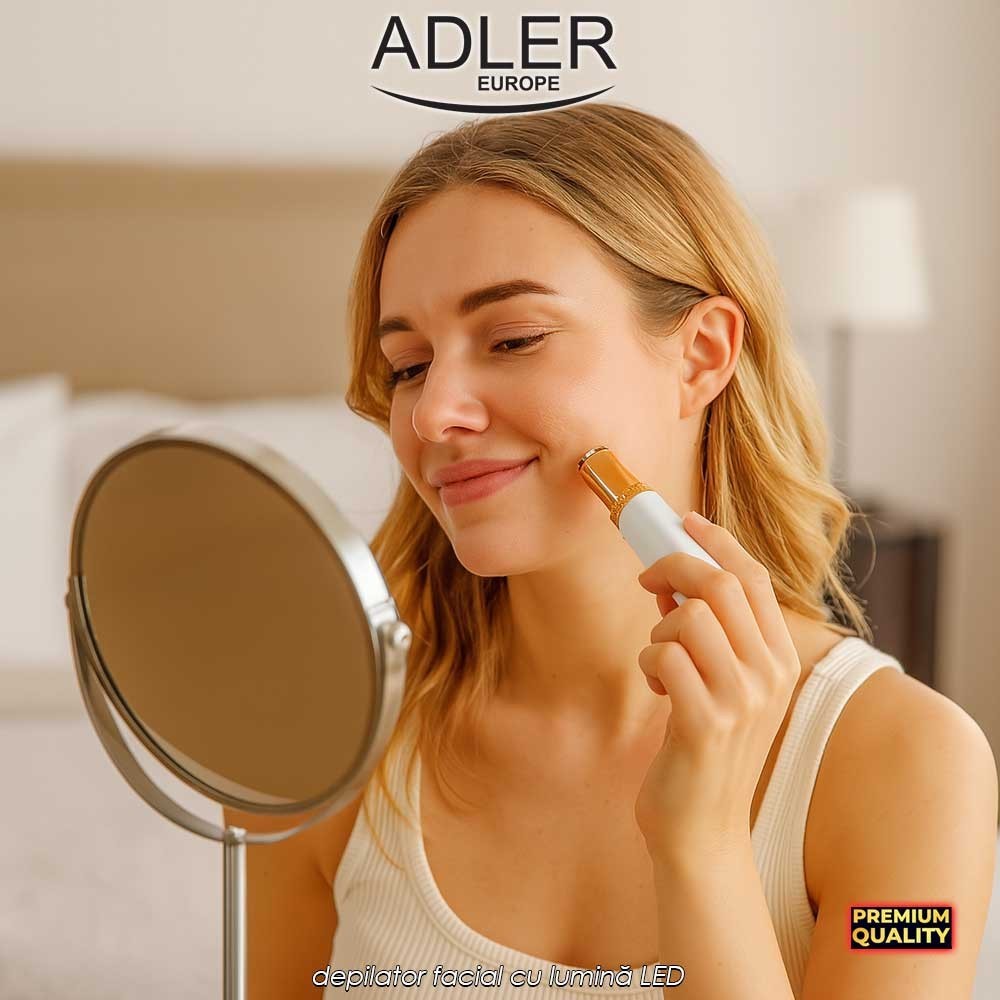 Adler Woman's Trimmer AD2939 - depilator facial cu lumină LED