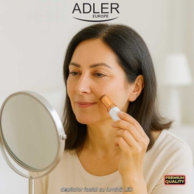 Adler Woman's Trimmer AD2939 - depilator facial cu lumină LED Adler Woman's Trimmer AD2939 - depilator facial cu lumină LED