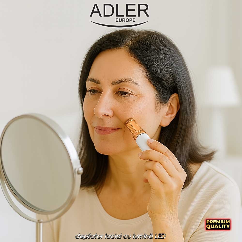 Adler Woman's Trimmer AD2939 - depilator facial cu lumină LED