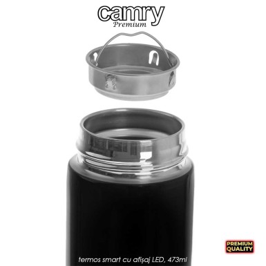 Camry Thermo Flask LED CR4507 - termos smart cu afișaj LED, 473ml Camry Thermo Flask LED CR4507 - termos smart cu afișaj LED, 473ml