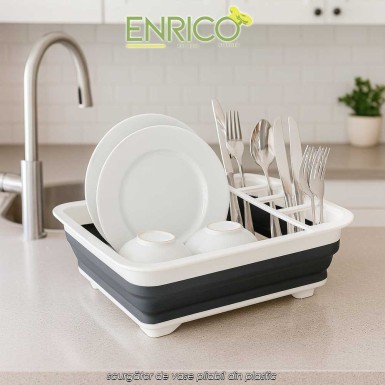 Enrico Foldable Dish Drainer - scurgător de vase pliabil din plastic Enrico Foldable Dish Drainer - scurgător de vase pliabil din plastic