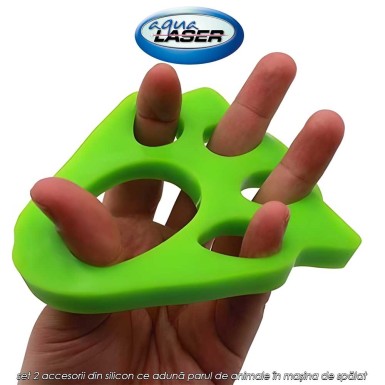 Aqua Laser Hair Magnet - set 2 accesorii din silicon ce adună parul de animale în mașina de spălat Aqua Laser Hair Magnet - set 2 accesorii din silicon ce adună parul de animale în mașina de spălat