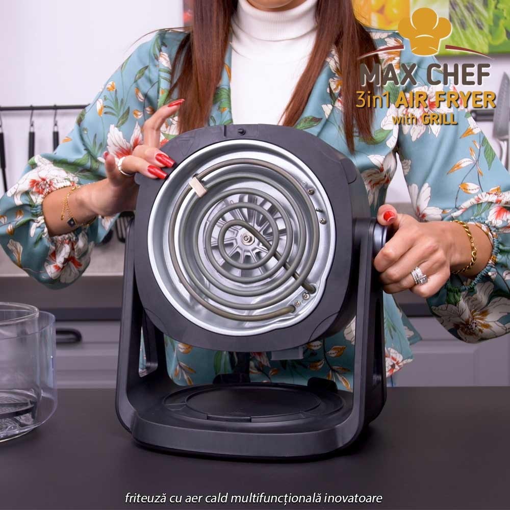 Max Chef Air Fryer 3-in-1 - friteuză cu aer cald multifuncțională inovatoare