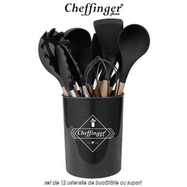 Cheffinger Home UT13 - set de 12 ustensile de bucătărie cu suport Cheffinger Home UT13 - set de 12 ustensile de bucătărie cu suport