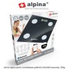 Alpina Body Fat-Hydration Scale - cântar digital pentru monitorizarea grăsimii și hidratării corporale, 180kg