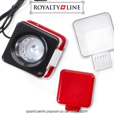 Royalty Line PCM-7305 - aparat pentru popcorn cu aer cald, 1200W Royalty Line PCM-7305 - aparat pentru popcorn cu aer cald, 1200W