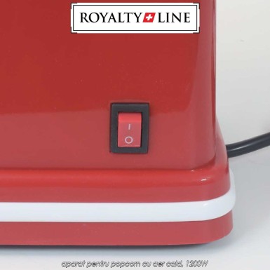 Royalty Line PCM-7305 - aparat pentru popcorn cu aer cald, 1200W Royalty Line PCM-7305 - aparat pentru popcorn cu aer cald, 1200W