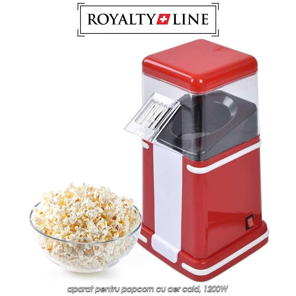 Royalty Line PCM-7305 - aparat pentru popcorn cu aer cald, 1200W