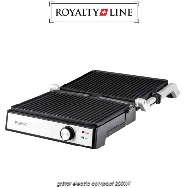 Royalty Line PG-7933 - grătar electric compact 2000W Royalty Line PG-7933 - grătar electric compact 2000W