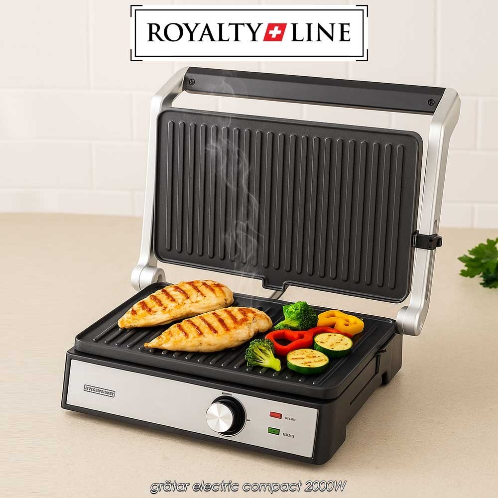 Royalty Line PG-7933 - grătar electric compact 2000W