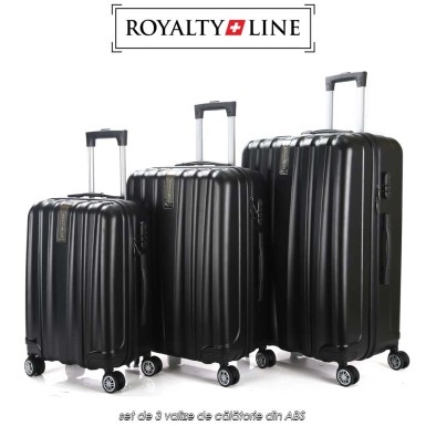 Royalty Line LTS-1870 - set de 3 valize de călătorie din ABS Royalty Line LTS-1870 - set de 3 valize de călătorie din ABS