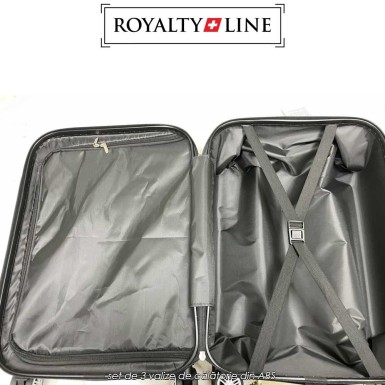 Royalty Line LTS-1870 - set de 3 valize de călătorie din ABS Royalty Line LTS-1870 - set de 3 valize de călătorie din ABS