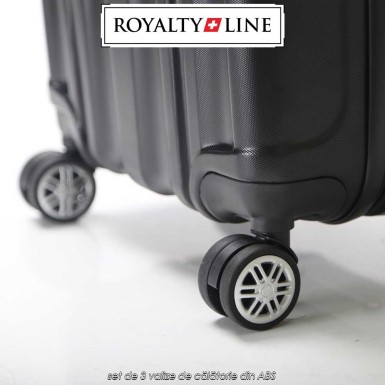 Royalty Line LTS-1870 - set de 3 valize de călătorie din ABS Royalty Line LTS-1870 - set de 3 valize de călătorie din ABS