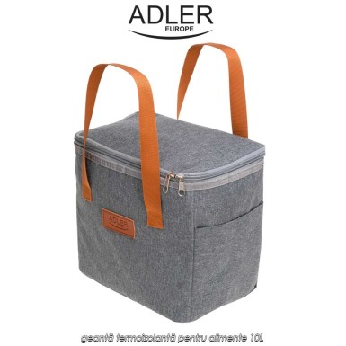 Adler Thermal Bag AD4523 - geantă termoizolantă pentru alimente 10L Adler Thermal Bag AD4523 - geantă termoizolantă pentru alimente 10L