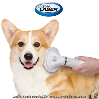 Aqua Laser 2 în 1 Pet Hair Dryer and Brush - uscător și perie electrică 2în1 pentru animale de companie Aqua Laser 2 în 1 Pet Hair Dryer and Brush - uscător și perie electrică 2în1 pentru animale de companie