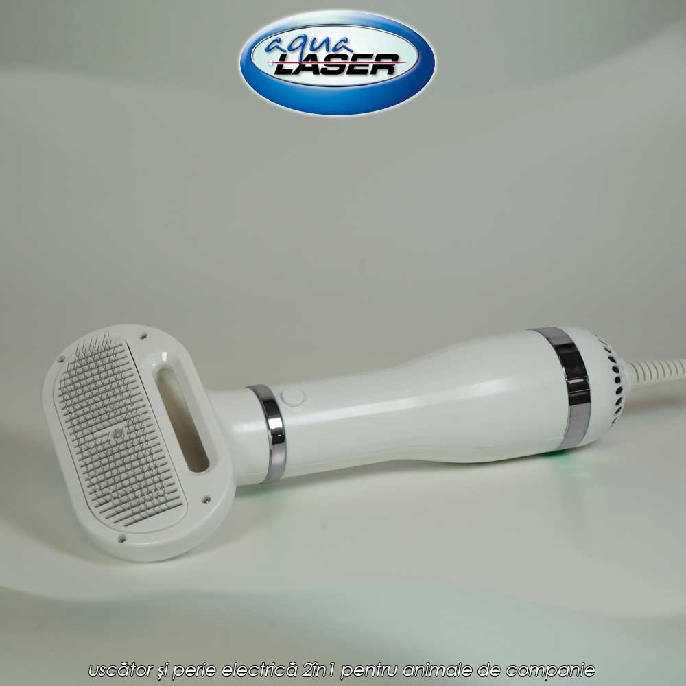 Aqua Laser 2 în 1 Pet Hair Dryer and Brush - uscător și perie electrică 2în1 pentru animale de companie