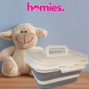 Homies Foldable Storage Box Black - cutie depozitare pliabilă cu capac, 7L