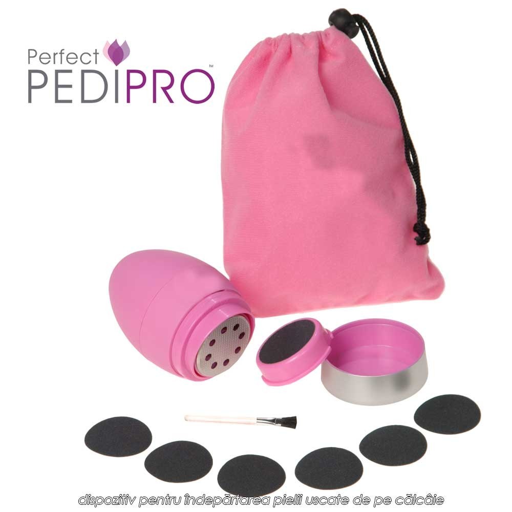 Perfect Pedi Pro - dispozitiv pentru indepartarea pielii uscate de pe calcaie Perfect Pedi Pro - dispozitiv pentru indepartarea pielii uscate de pe calcaie
