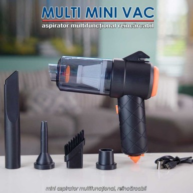 Multi Mini Vac - mini aspirator multifuncțional, reîncărcabil Multi Mini Vac - mini aspirator multifuncțional, reîncărcabil